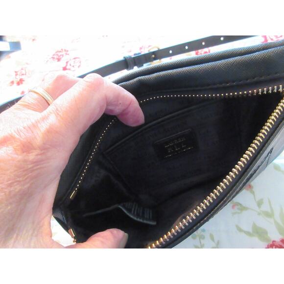 Lauren Ralph Black Lauren Winston Belt Bag Black Size S - Picture 6 of 7